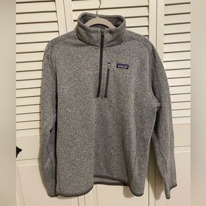 Mens Patagonia Grey Better Sweater Quarter Zip